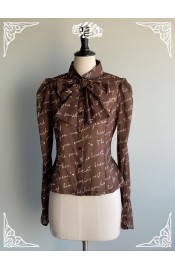 Pink Up Chocolate Blouse(Leftovers/Full Payment Without Shipping)